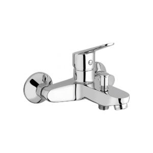 Elegance bathroom faucet with spiral, shower handle, Chrome bracket